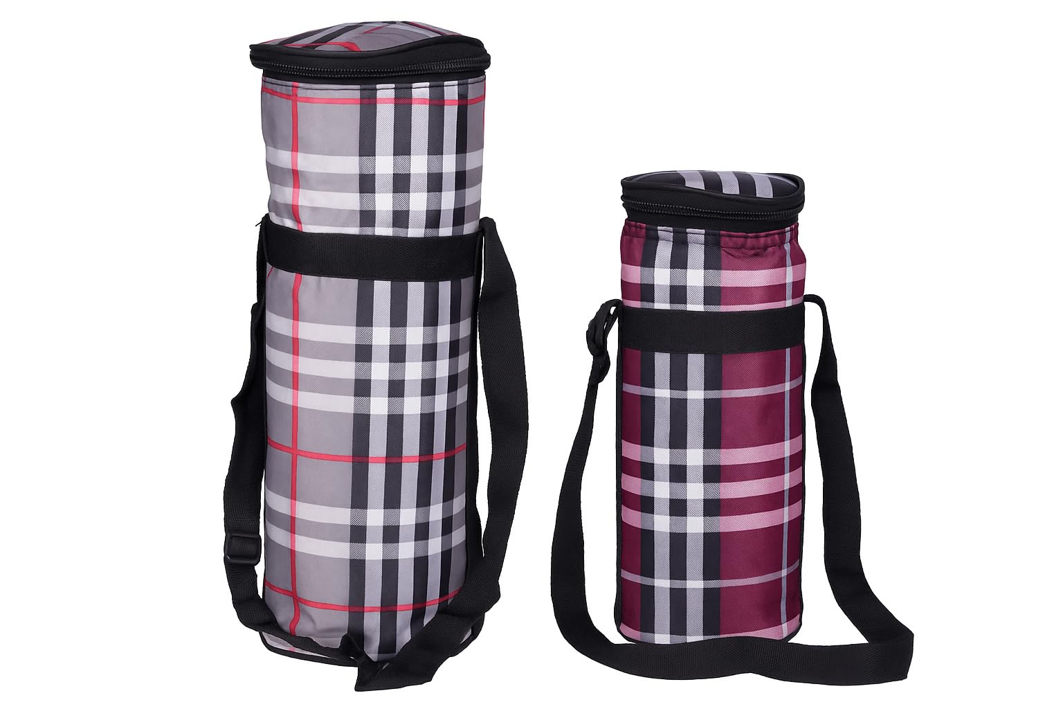 Check Bottle Cover Carrier Holder Sleeve Adjustable Handle & Zipper Closure Bottle Carry Bag/Water Bottle Cover Shoulder Strap (ajan btle Combo)-image-37