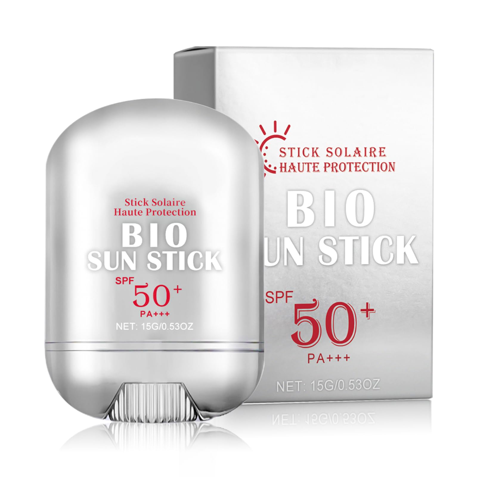 Sunscreen Stick, Sun Stick SPF50 PA++++ Barrita de protección rápida, refrescante y no grasosa, adecuado para todos los tipos de piel, 15 g
