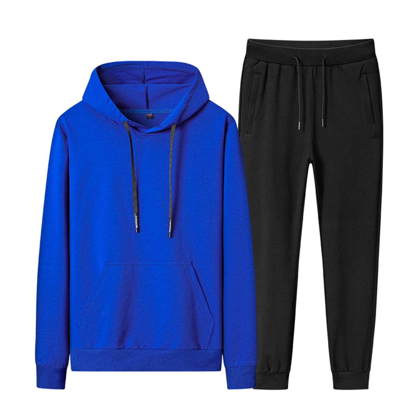 amropi Tuta da Ginnastica Uomo con Cappuccio e Pantaloni Sportivi Pullover Felpa Jogging Tute