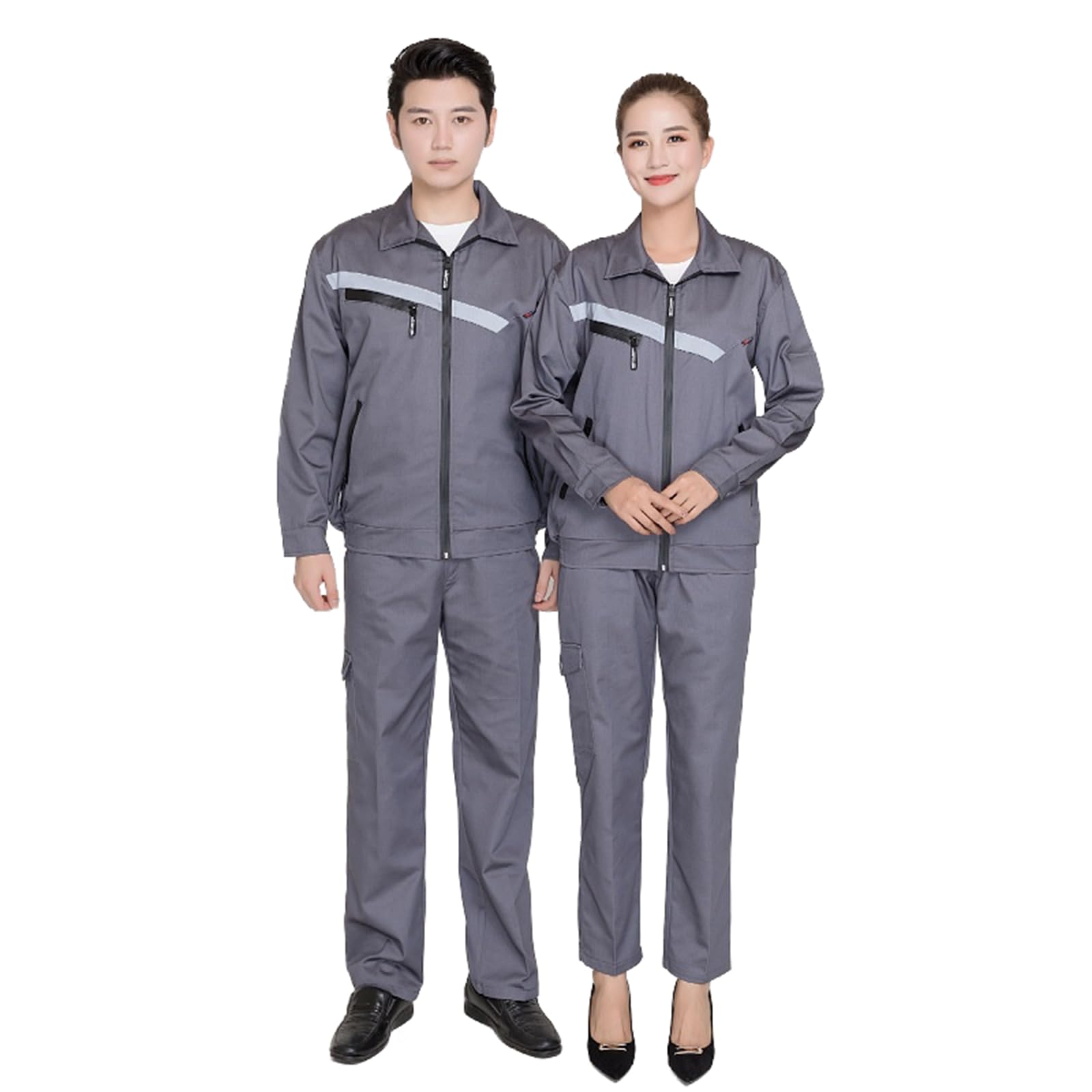 Amazon.co.jp: 作業服 上下セット 長袖 メンズ レディース 作業着 