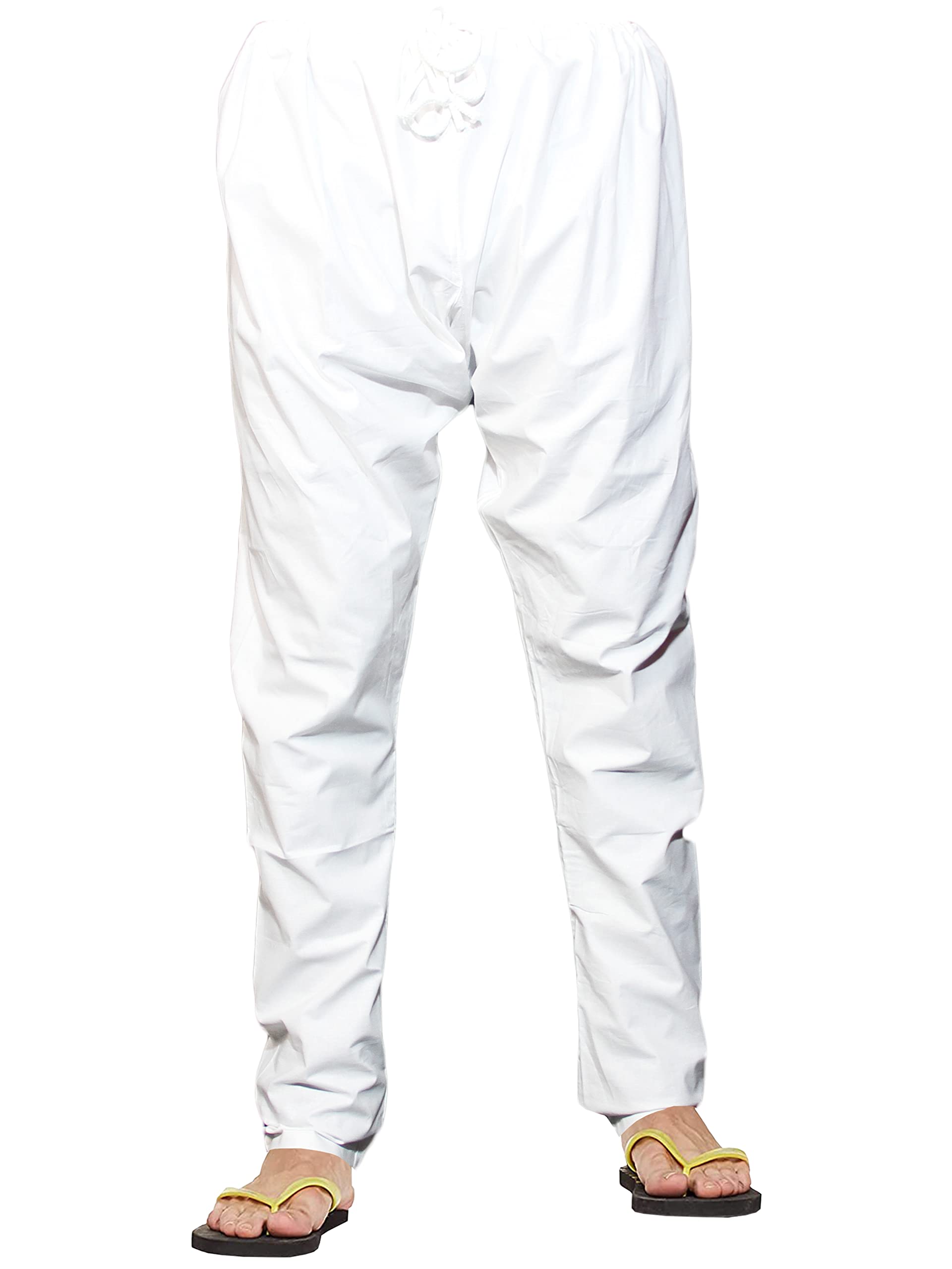Hand Embroidered Lucknowi Chikankari Men's Aligadi Pyjama Pant SCL16003-image-13