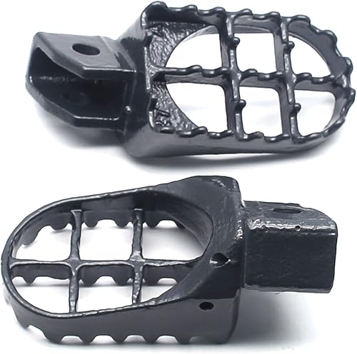 Miniatura 74 de MZS Estriberas de motocross anchas negras compatibles con KX250 KX450 KX250F KX450F KX250X KX450X CR125 CR250 CR250 CRF150R CRF250R CRF250 RALLY