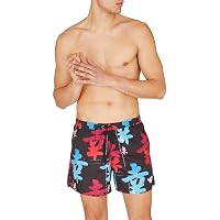 Emporio Armani Men's Graphic Patterns Boxer Short Costume da Bagno