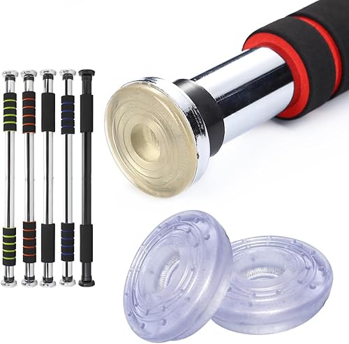 Miniatura 5 de Paquete de 4 almohadillas de goma de repuesto para barra de dominadas de puerta, antideslizante, montada en la pared, almohadillas de goma