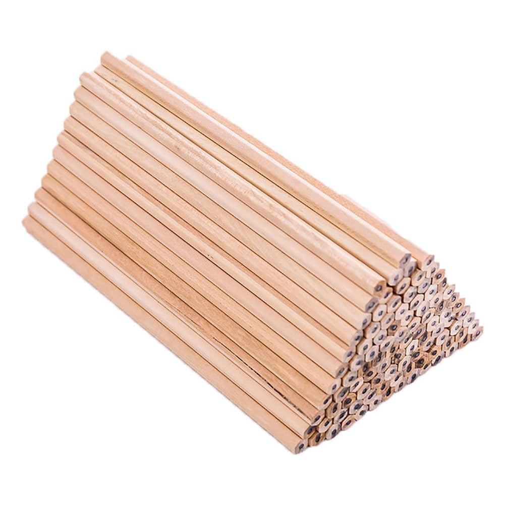 LUTER 24 Pièces Crayons De Graisse Hexagonaux Courts Mini Pour Enfants Maternelle École