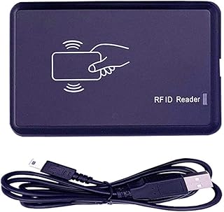 RFID Reader 125KHz Reader USB Read 1326 Family Proximity Cards & EM4100 ID Card Emulate USB Keyboard Input for Linux Android iOS Windows + 3Pcs Card(H-E ID)