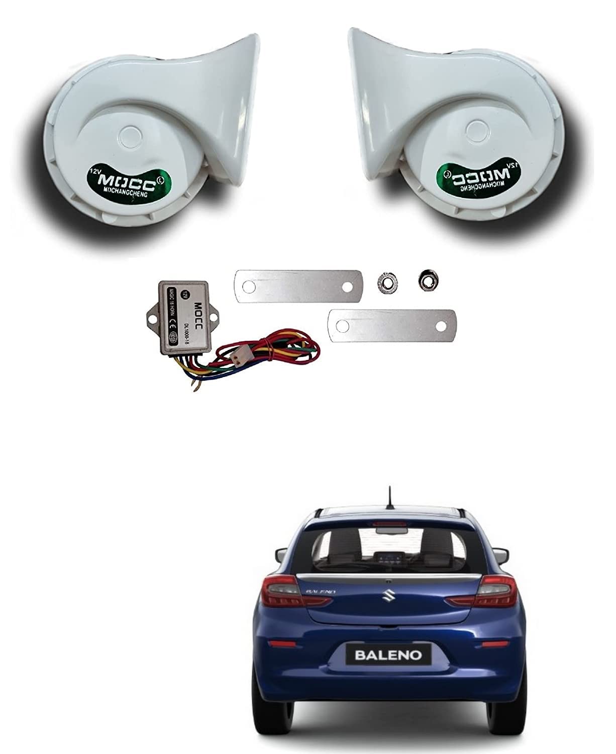 BuickビュイックBoyce meter1920ボイスメータードックボーン Auto Addict Car Mocc Horn (Set of 2 Pcs) for Exter : Amazon.in