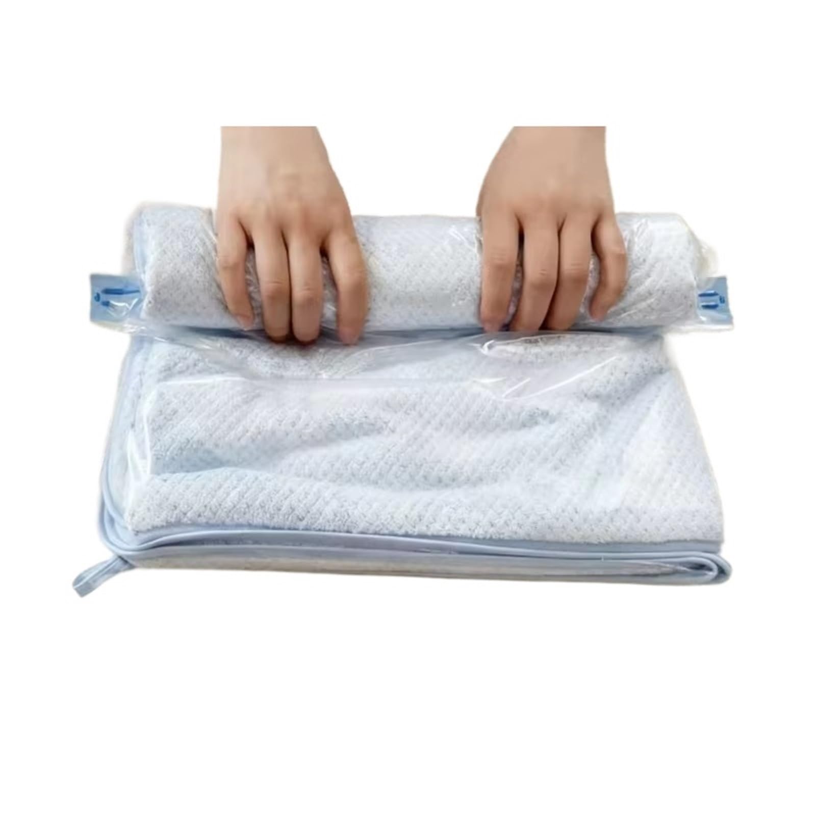 Vakuum-Kompressionsbeutel Handgerollter Reise-Kompressionsbeutel | Vakuumbeutel zur Aufbewahrung von Kleidung, geeignet for Gepäck(50X70cm,8PCS)