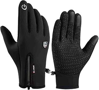 冬用グローブ | 防風防水防寒ミトン 暖かい手袋 - メンズ 向け 防寒 冬 用 グローブ 男性 手袋,自転車 ランニング 犬 の 散歩 登山 クライミング スキー 雪上 スポーツ 用