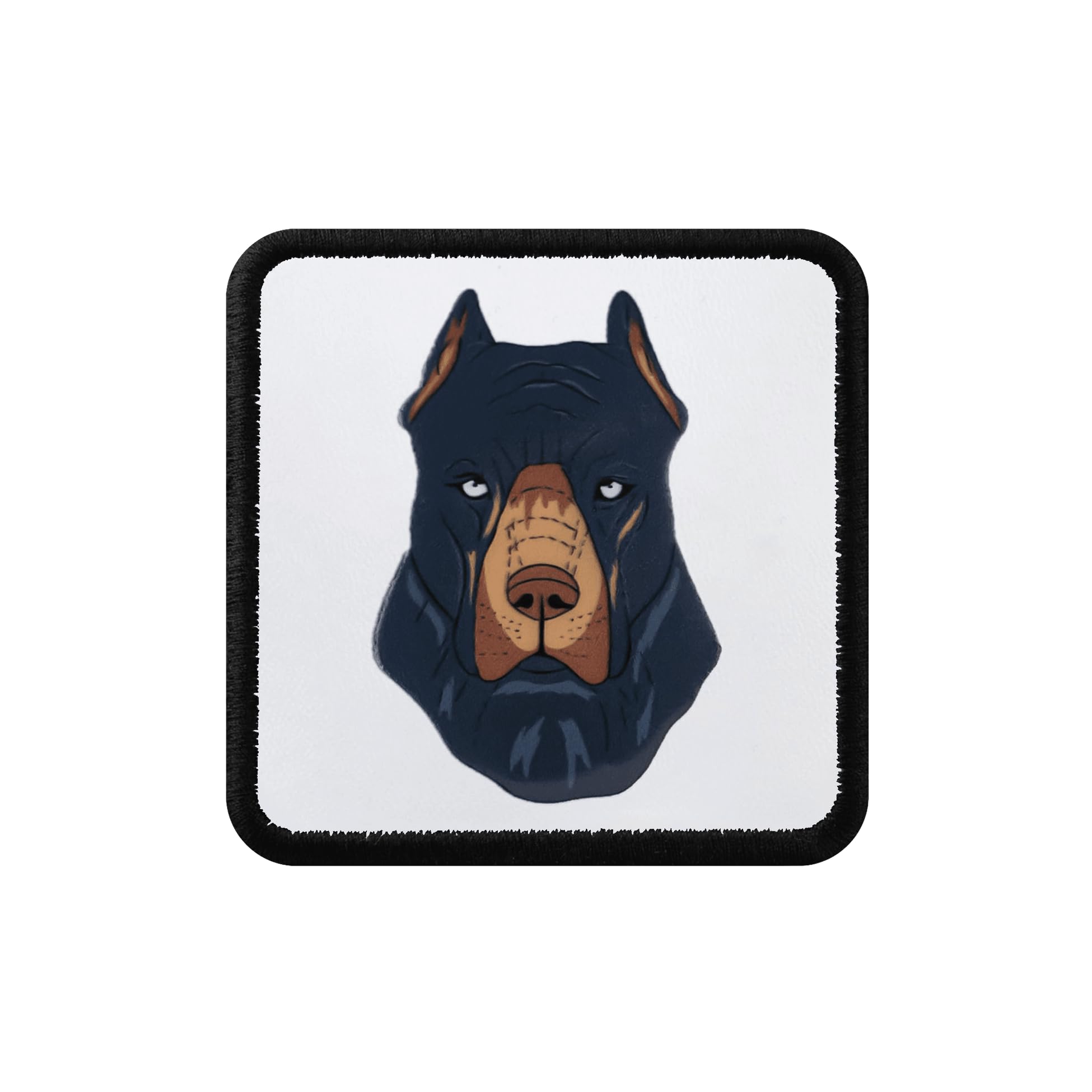 Gorra de Béisbol Premium Negro - Caqui con Parche Perro Doberman