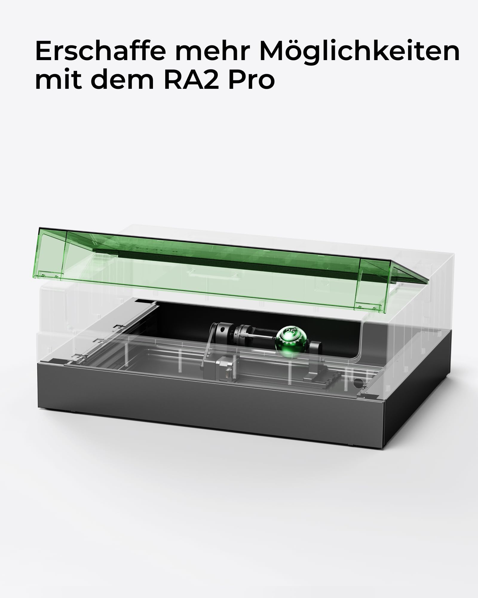 xTool S1 Base Rialzata per Incisore Laser xTool S1, Altezza Fino a 125 mm, Dimensioni 76,5 × 56,1 × 9,4 cm