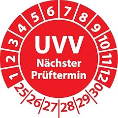 Prüfplakette UVV Nächster Prüftermin...