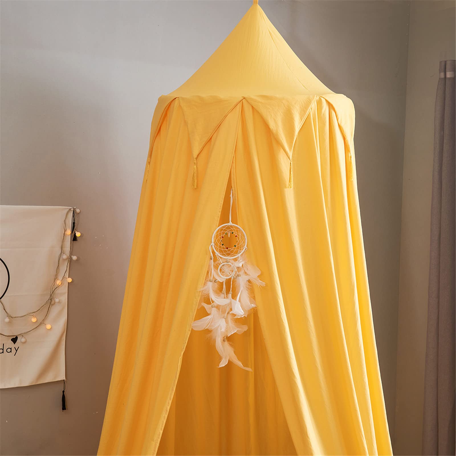 Baldacchino Letto Bambini Verde - Cupola Nordica, Cotone, Per Lettino O Matrimoniale - Foto 6