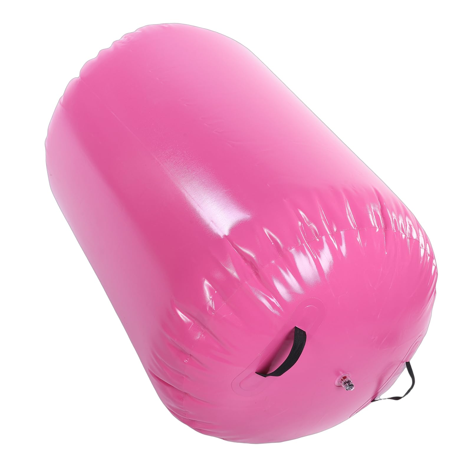 Generic Nadmuchiwany Wałek Gimnastyczny z ręczną pompką do Rozwijania Umiejętności Cheerleaderek i Siłowni 0,7 X 0,9 M (PINK)