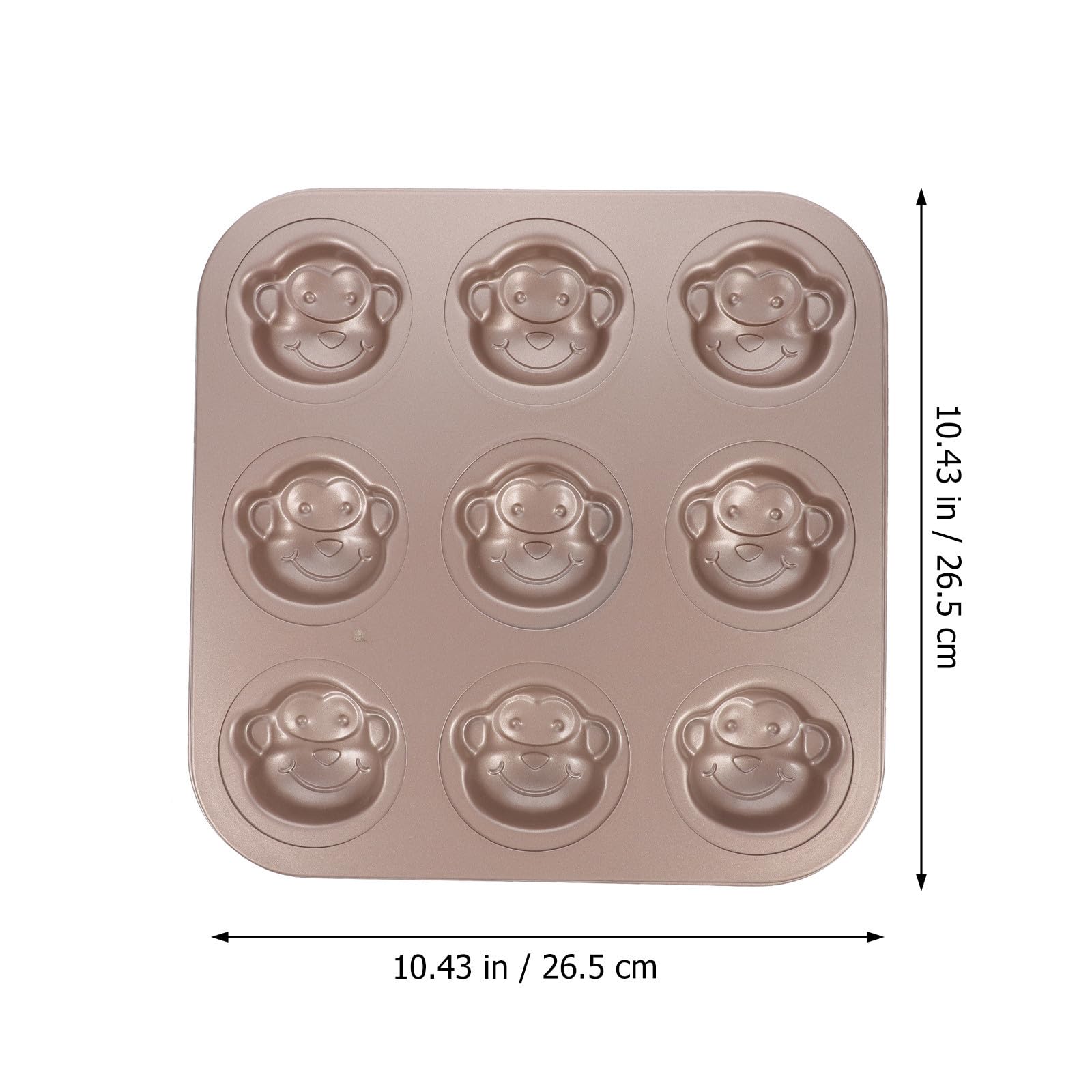 Molde Forma de Mono para Hornear Antiadherente de Acero al Carbono y Resistente a Altas Temperaturas, Adecuado para Hacer Pasteles y Postres en Casa