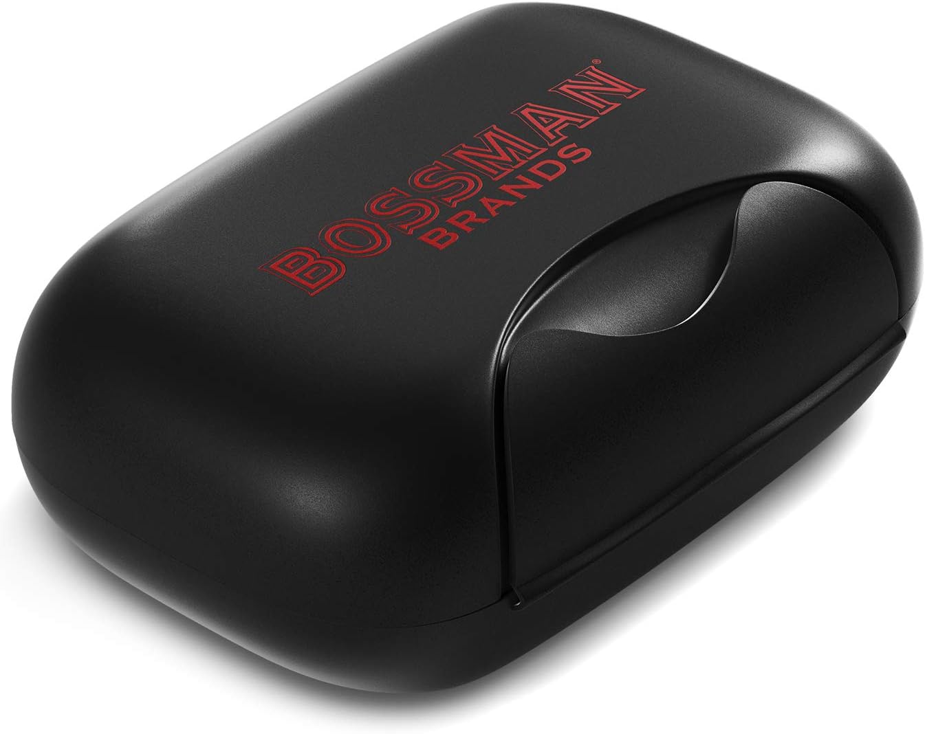 Bossman Travel Soap Container (Black) – Holder & Saver Case for Bar Soap for Men and Travel Toiletries