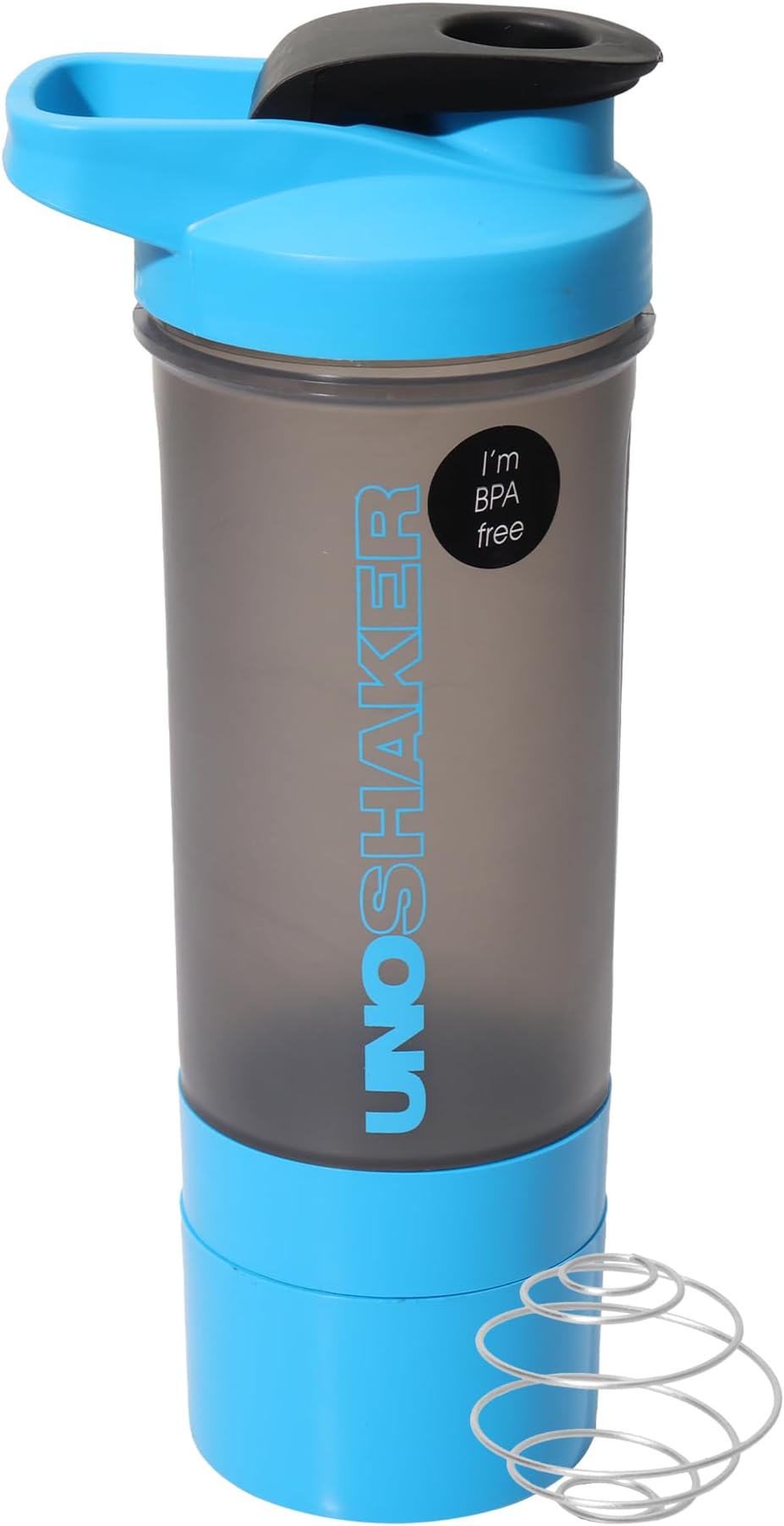 Jaypee Plus Uno Shaker and Wire Blending Ball Set, 2-Piece, Grey & Blue