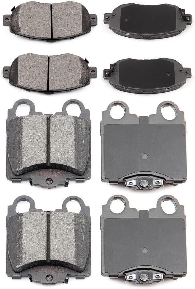 ECCPP D619-7495 D771-7638 Front & Rear Ceramic Disc Brake Pad Set Fit For Lexus GS300 1998-2005,For GS400 1998-2000,For GS430 2001-2005,For IS300 2001-2005,For SC430 2002-2010