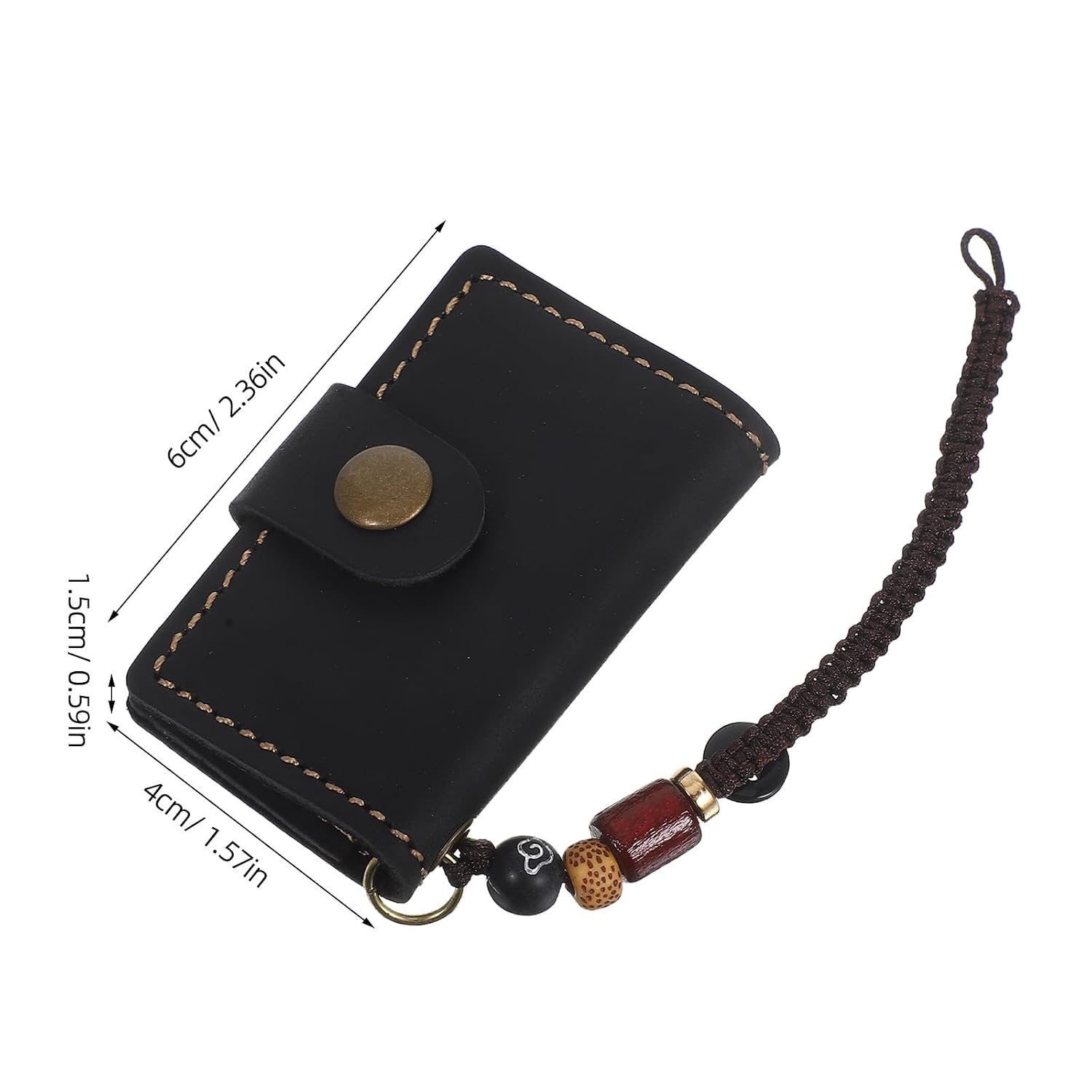 MOLUCKFU Mini Writing Notepad Keychain Portable Pocket-sized Journal Hand-held Notebook for Students Travel Memo Notes Black