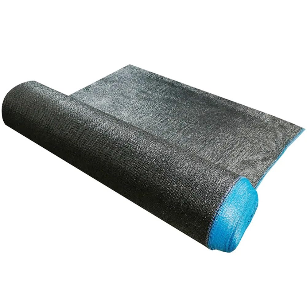 Rollo de malla negra de polietileno de alta densidad para sombra, 35 ~ 80 %, protección contra rayos UV, para granja, jardín, plantas, cobertura, agricultura, invernadero, malla de sombra (4 pines de