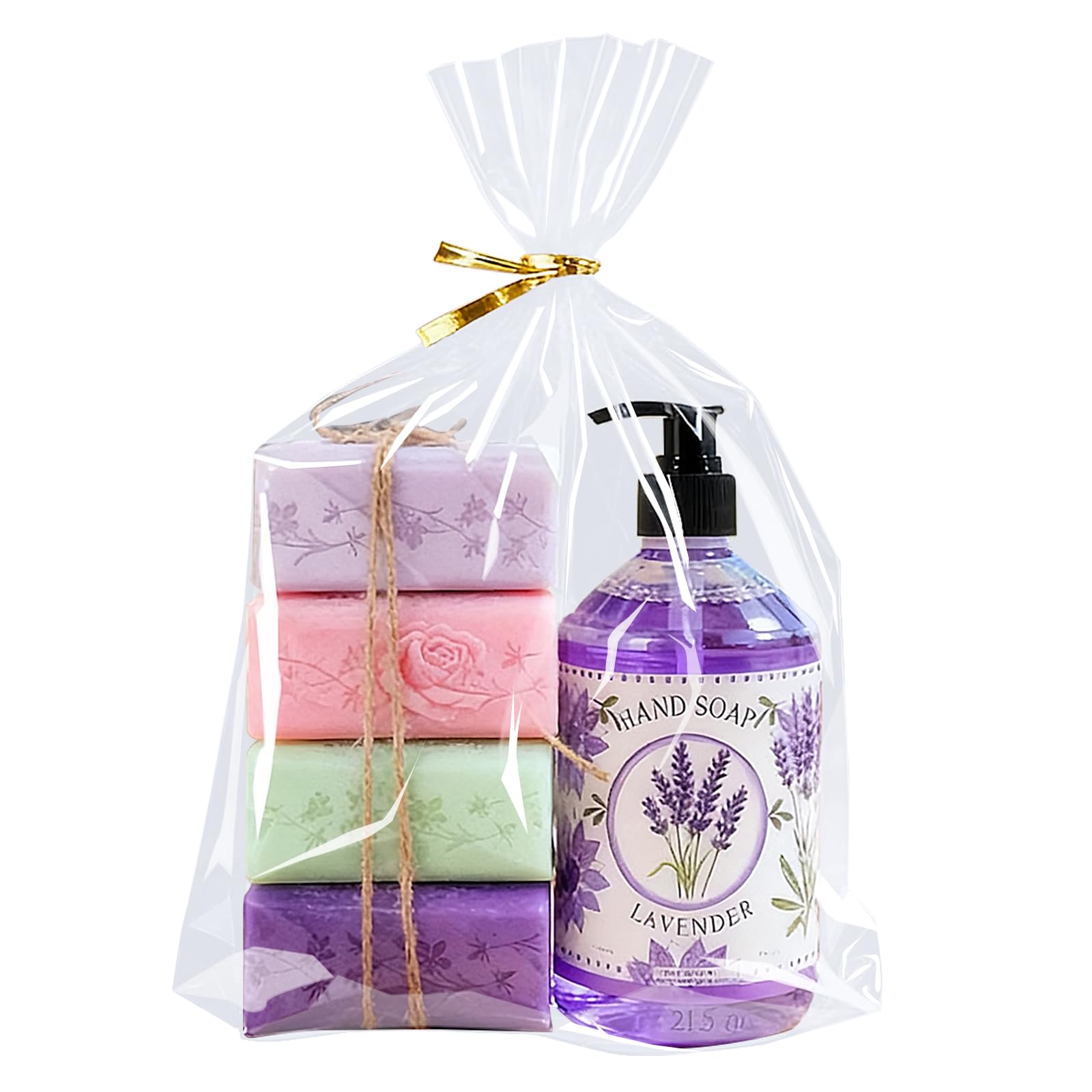 PigPotParty Cellophane Bags, Clear Gift Bags, Bottom Gusset for Stand-Up Display, Plastic Cellophane Gift Wrap, Ideal for Goodies, Treats, Party