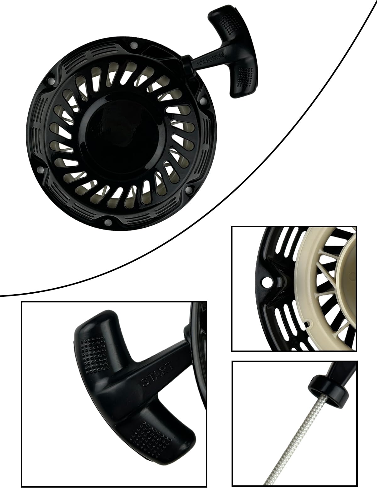 Pull Start Assembly For Predator 212 Recoil Starter Aftermarket For Champion