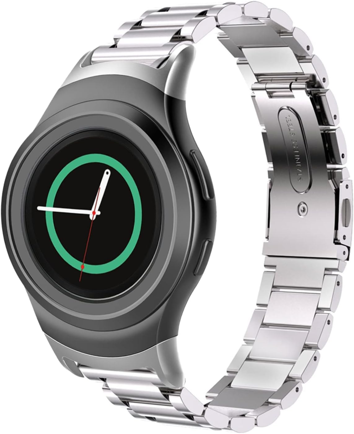gear s2 metallarmband Gheper Kompatibel mit Samsung SM-R720/SM-R730 Quick Fit Edelstahl Armband Ersatz für Gear S2 R720/R730 Smartwatch Zubehör Sport & Freizeit LX Austero Sedan 4-Door Select Phone:iPhone 16 Pro Cannondale Quick Disc 5