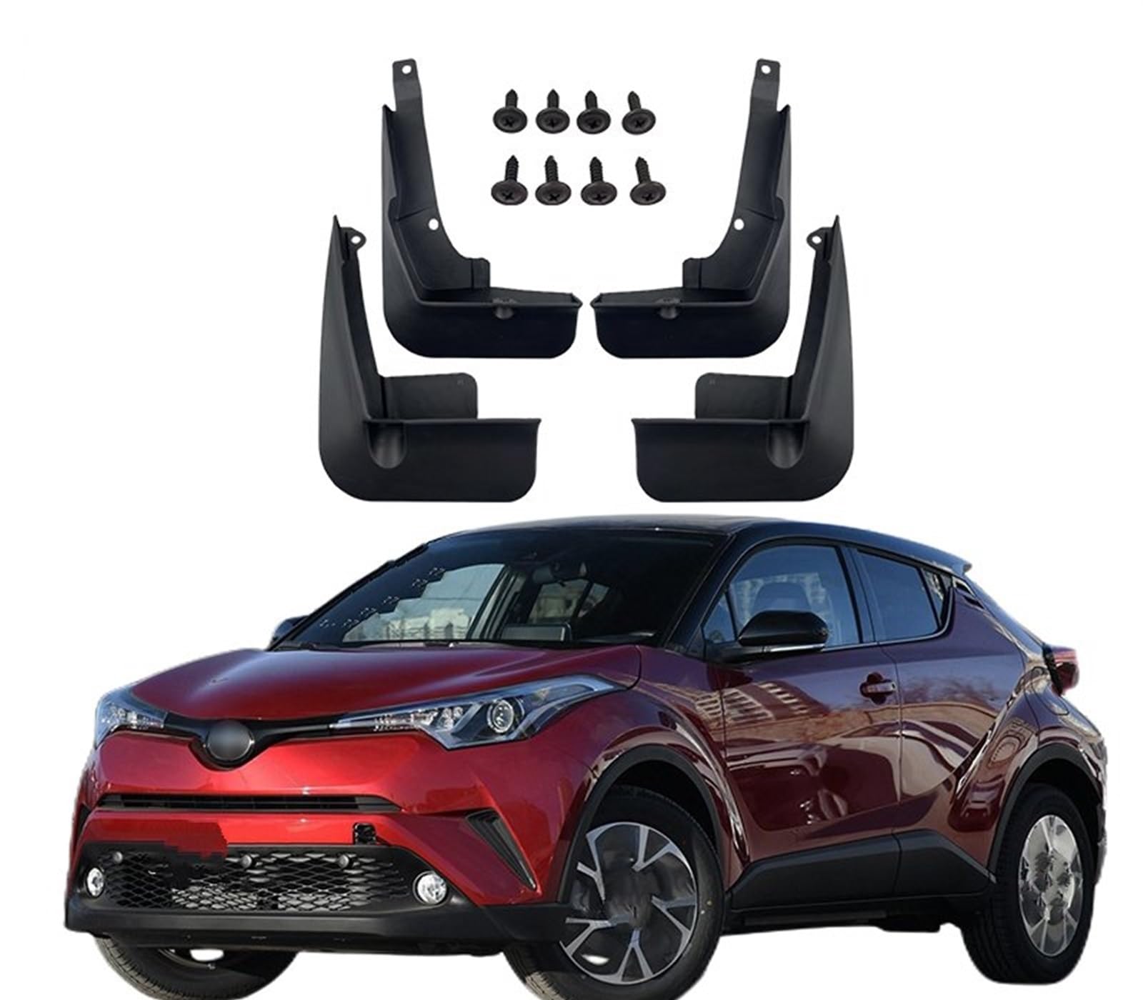 Bavettes Garde-boue Sportage Jeu De 4 Bavettes J&J AUTOMOTIVE Pour Kia Sportage 2016-2021 - Protection Anti-éclaboussures Avant/arrière Accessoires Auto Protection