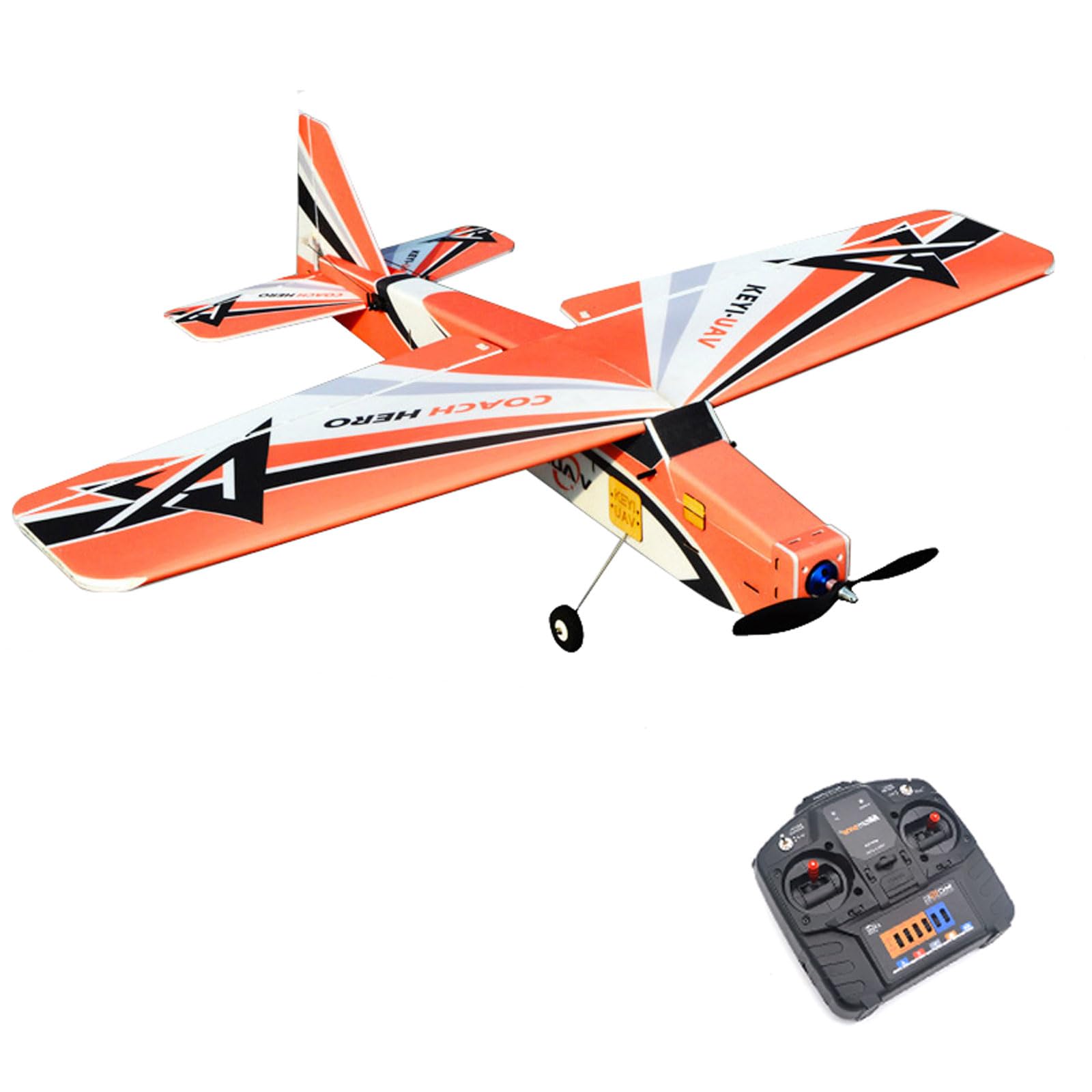 XMFHANG 39.4in Brushless Professional-Grade RC Airplane with 4-CH Control, PP Material, Expert-Level Remote Control Plane for Adults, RTF RC Model plane, 3 Servo, 30A ESC, 3S Battery, self-stabilizati