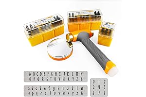 OWDEN Metal Alphabet Stamp Set of 36pcs for Jewelry Making