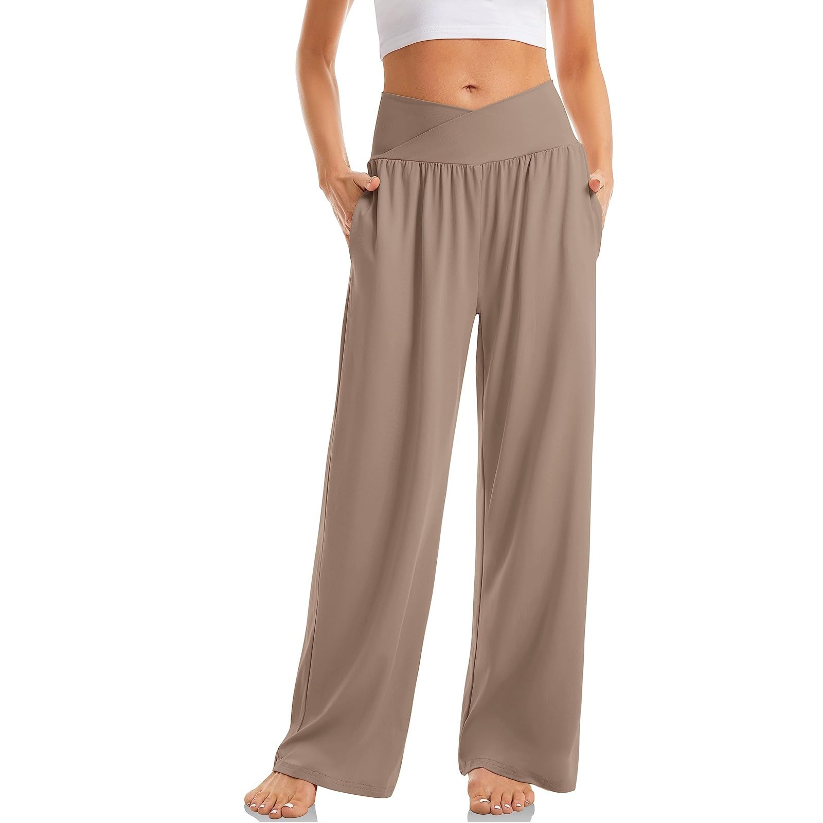 TOFOTL Pantalon Femme Randonnée Élégante Survêtement Pantalons Mariage Sarouel Pilates Pants