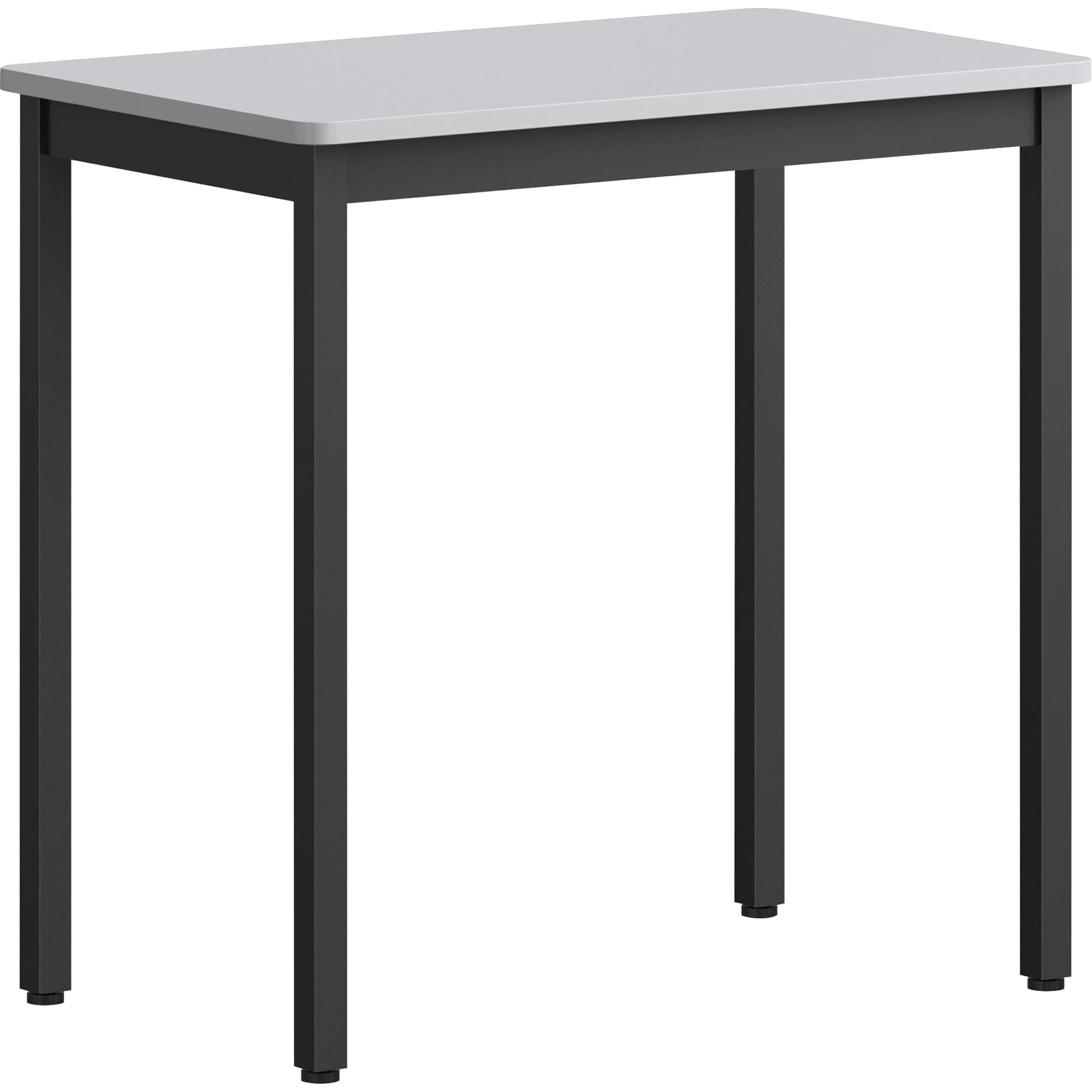Lorell Utility Table, Melamine, Grey