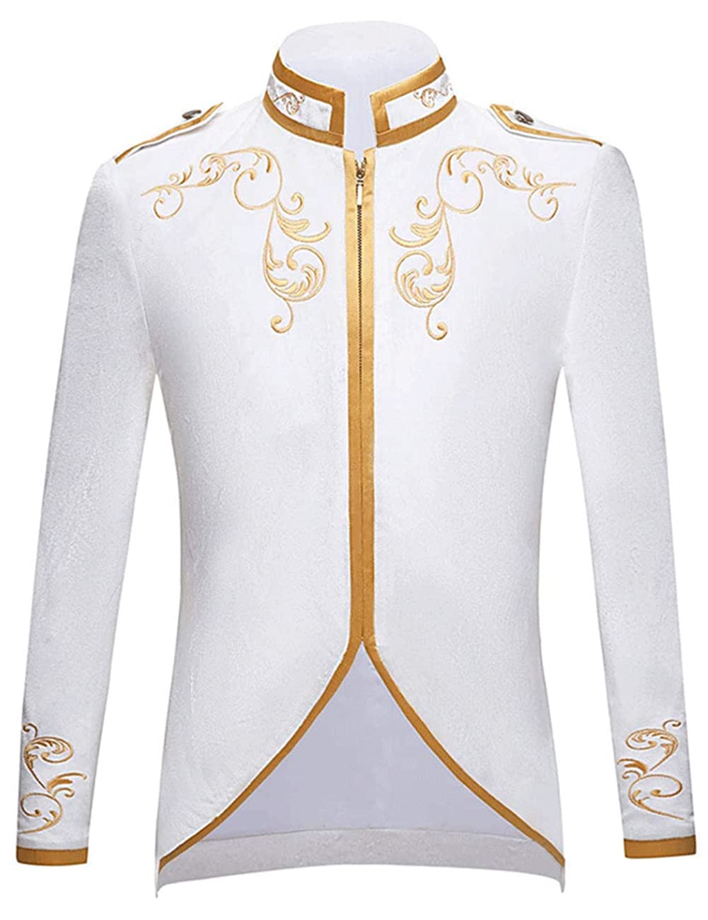 Angelaicos Unisex Military Blazers Prince Coats Drummer Parade Punk Officer Fitted Jackets