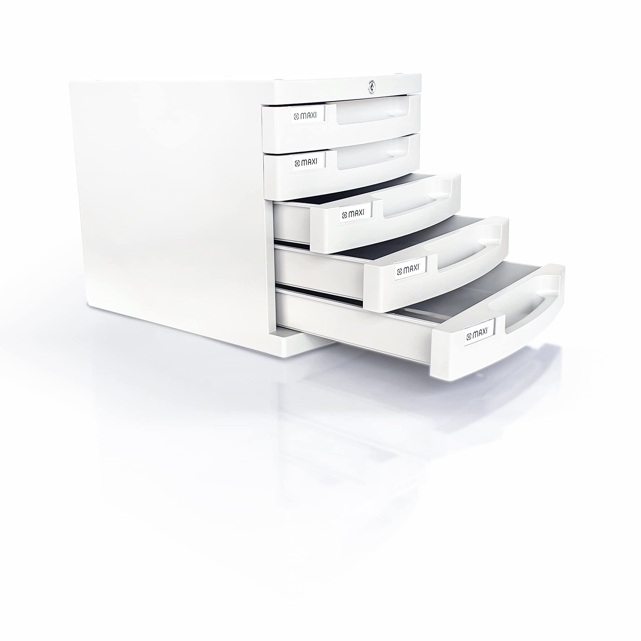 Lockable Plastic File Organizer 5-Layer Lockable Plastic - Desktop ...