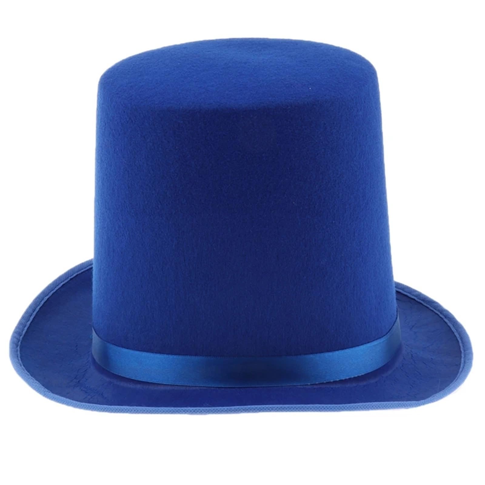 Cappello a Cilindro Cappello a Cilindro da Mago Cappello a Cilindro Nero Cappello da Mago eseguito Spettacoli teatrali Cappello a Bombetta Costume in Maschera(Red)