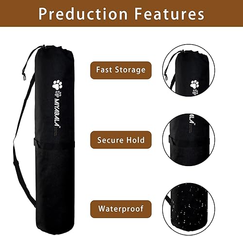 Miniatura 3 de MIYABALA Bolsa de almacenamiento de estacas para corralitos para perros, bolsa organizadora de postes de valla con correa de transporte, adecuada