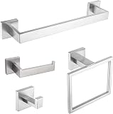 Nxxcli 4-Piece Bathroom Hardware Set in Brushed Nickel