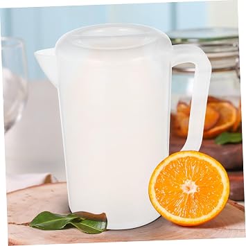Xmas Drinking Water Pitcher with Lid, 2500ml PP Handle Jug