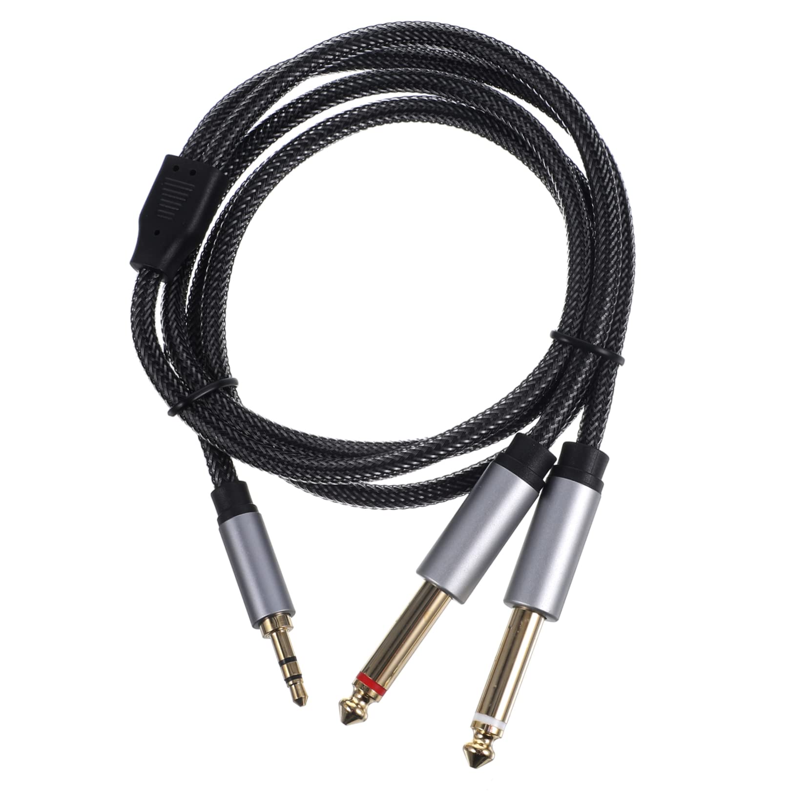 Uonlytech 5piezas Cable De Audio TRS De Adaptador Divisor Estéreo para CD Multimedia y Sistemas De Sonido