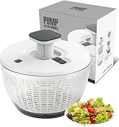 6L Secador de Salada Centrifuga, Seca Salada, Centrifuga de Frutas, Desidratador de Alimentos, Grande Salada Spinner