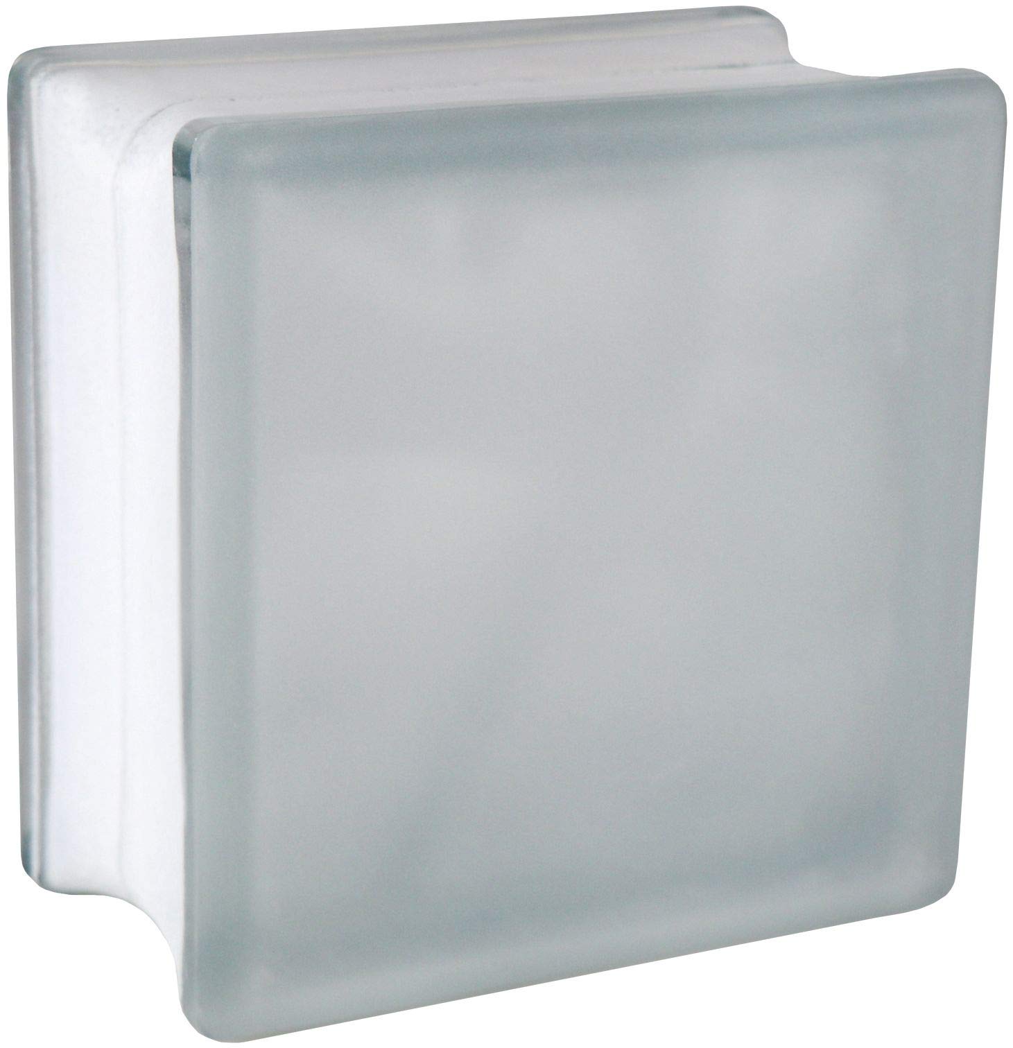 5 pezzo FUCHS vetromatton nuvola trasparente satinato un lato 14,5x14,5x8 cm