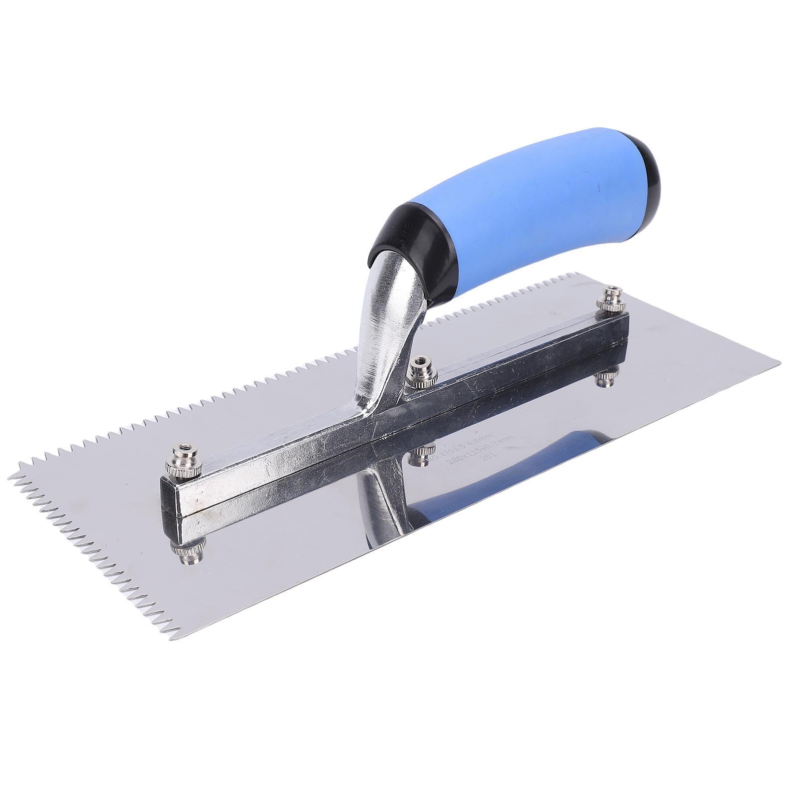 Topiky Juego de Paletas para Azulejos de Acero Inoxidable, Paleta de Yeso Intercambiable de 9 Piezas, para Aplicación de Adhesivo para Azulejos, Trabajos de Mortero de Pared, Construcción de Pisos y
