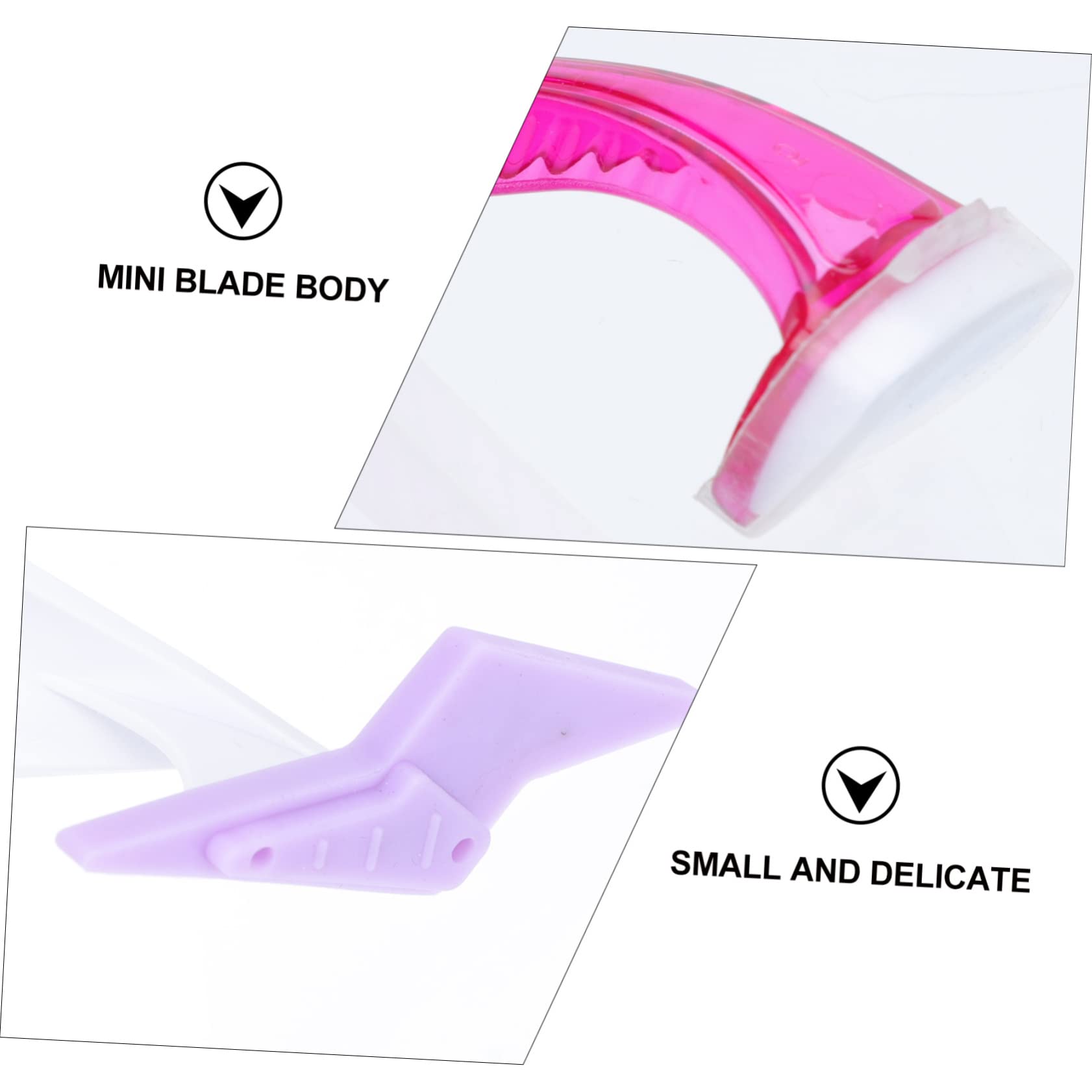 FRCOLOR Safe and Gentle Hair Razor Private Part Shaving Tool Mini Body Comfortable Grip Random Color