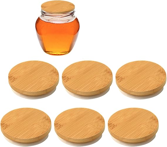 oui yogurt jar lids,Bamboo Wood Lids Reusable Natural Bamboo Wood Oui