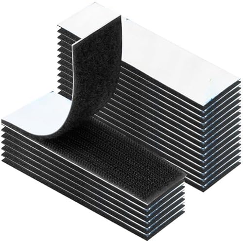 YAMAIDUO Adhesivo Doble Cara 20 Pares, 10 x 3 cm Adhesivo Doble Cara Fuerte Reutilizable Resistente Duradero, Adhesiva Fuerte para Hogar Oficina DIY para Pared Suelo Puerta