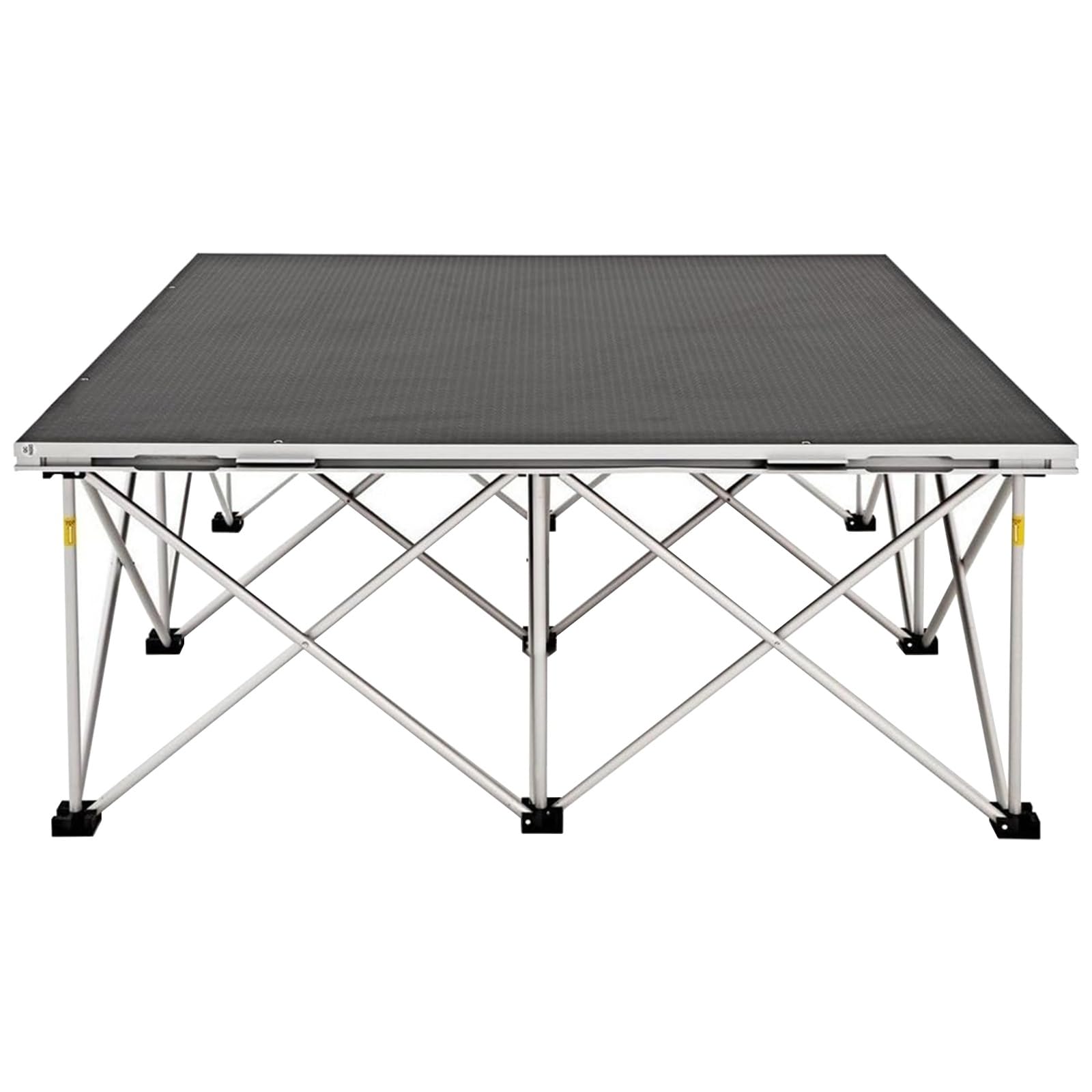 Este Sistema de Plataforma Modular y portátil es Ideal para Grandes Eventos. La Plataforma elevadora de Nueve Patas, con Forma de ciempiés, es Ligera, portátil y fácil de Guardar. con una al