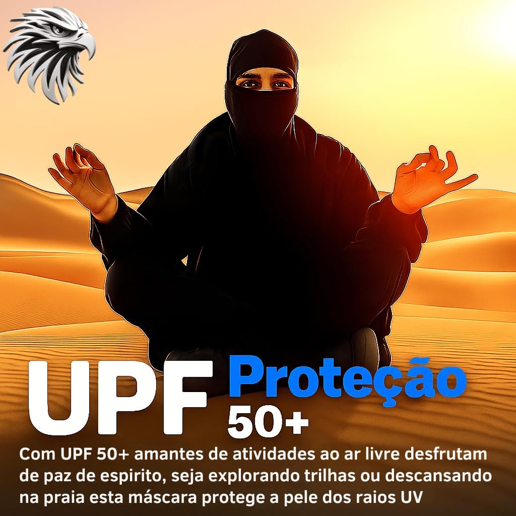 Touca Ninja Balaclava Articulada Profissional Resistente Frio Proteção Uv50 Multifuncional Respirável (BR, Alfa, Único, P, Cinza)