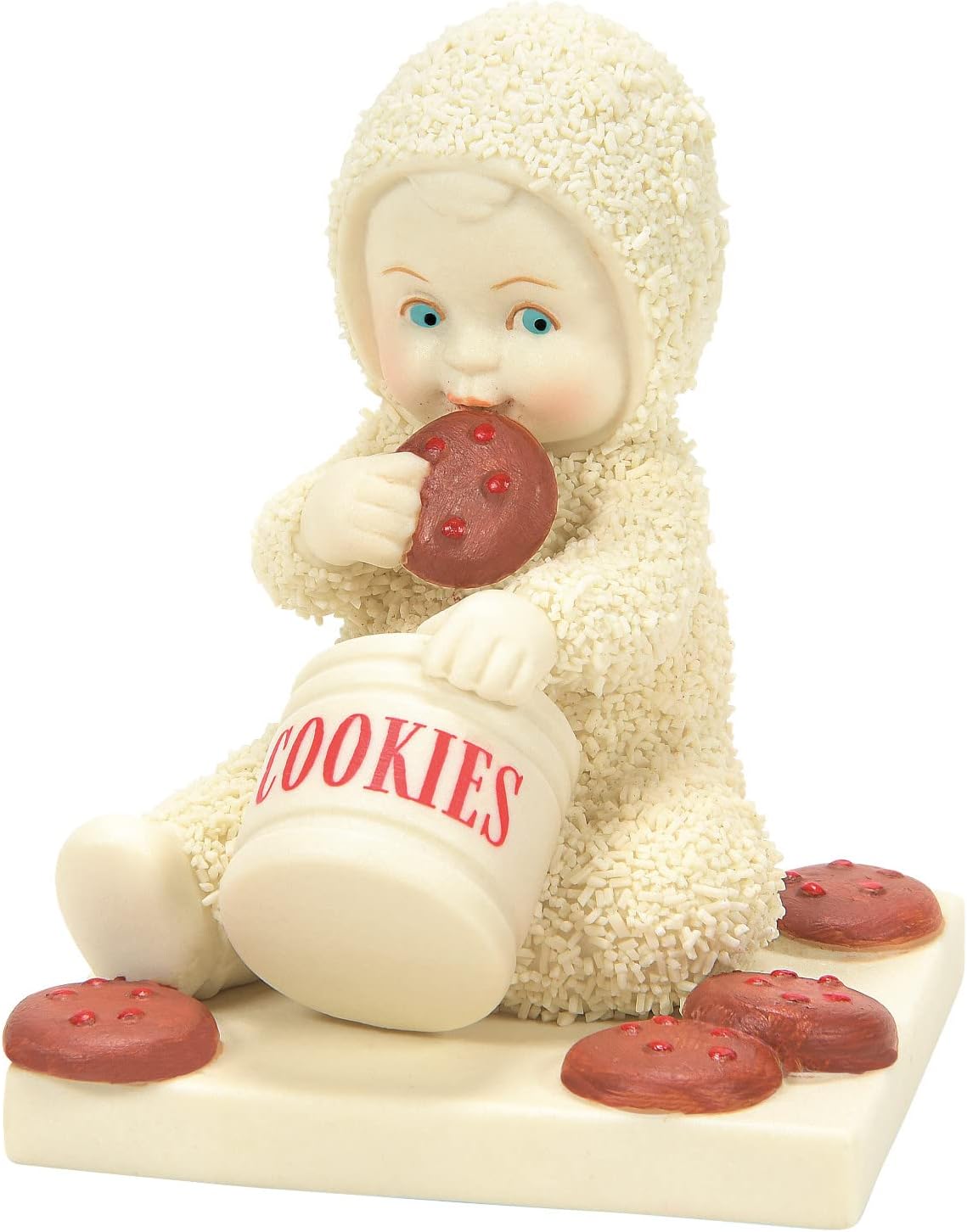 Department 56Snowbabies Christmas Memories Cookies Might Eat Them All Figurine, 2.91 Inch, Multicolor