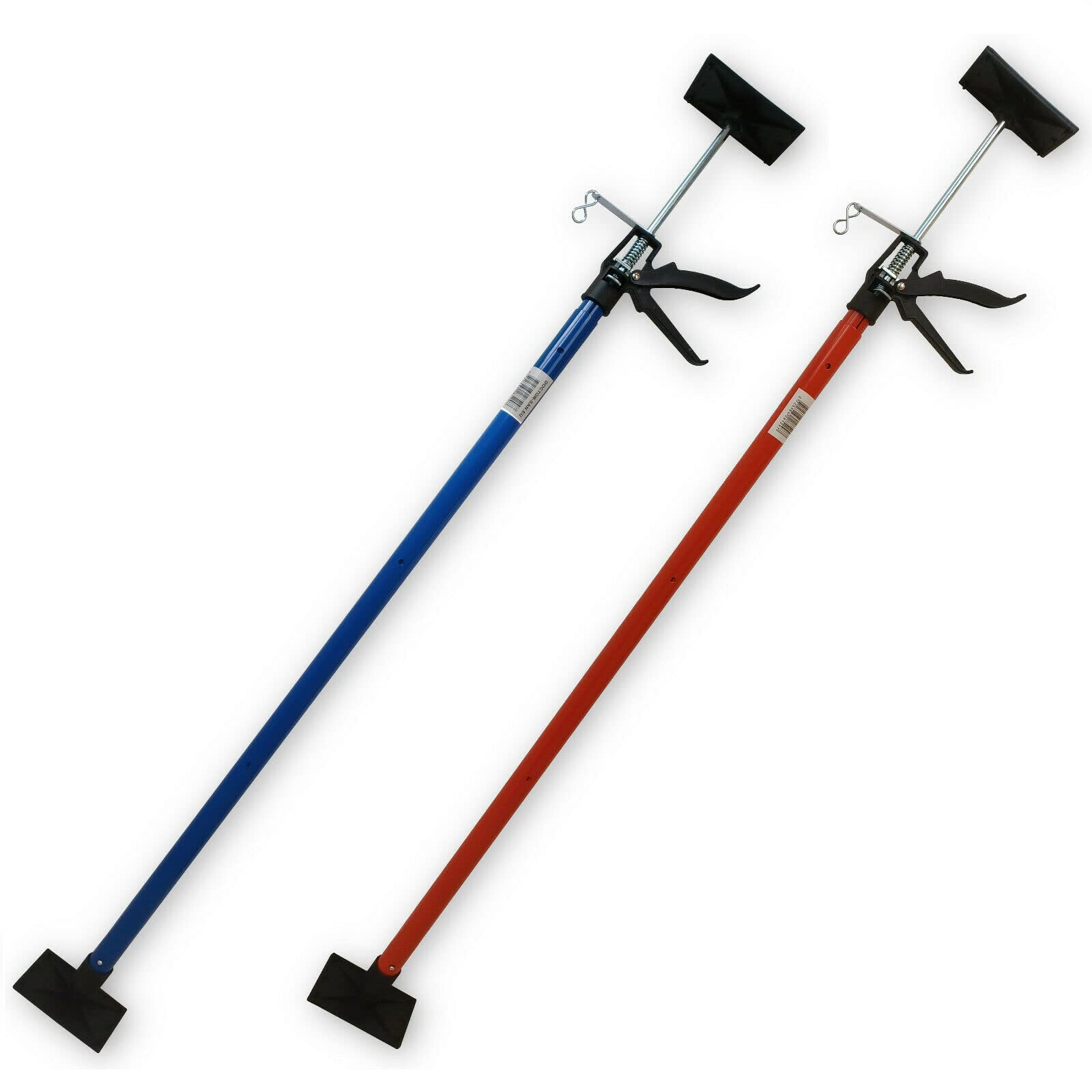 Montagestütze Deckenstütze Teleskopstütze Einhandstütze Zargenspanner 115-290cm 30 Kg Tragkraft (2 Stk., BLAU)