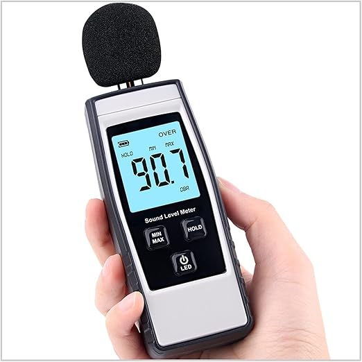 Decibel Meter Sound Level Reader Decibel Measuring Device Digital Sound